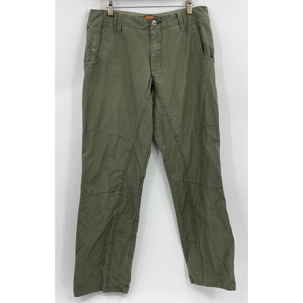 Merrell 32R Cotton Canvas Olive Green Hiking Pants Outdoor Hunting 34 x 32